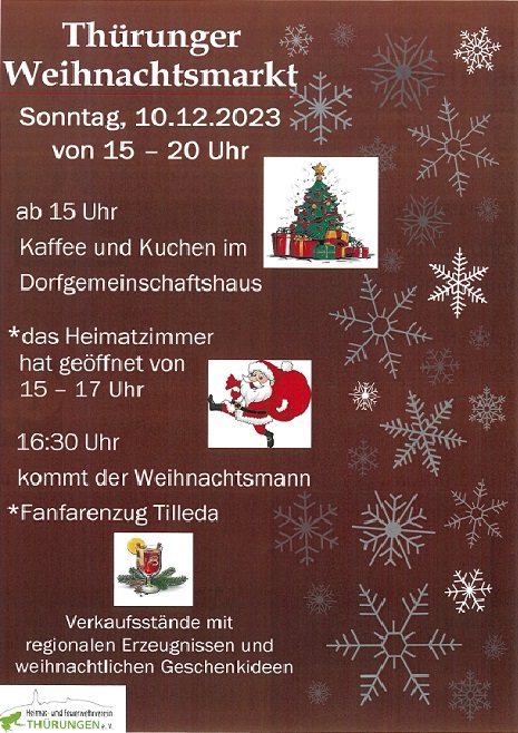 Weihnachtsmarkt in Thürungen