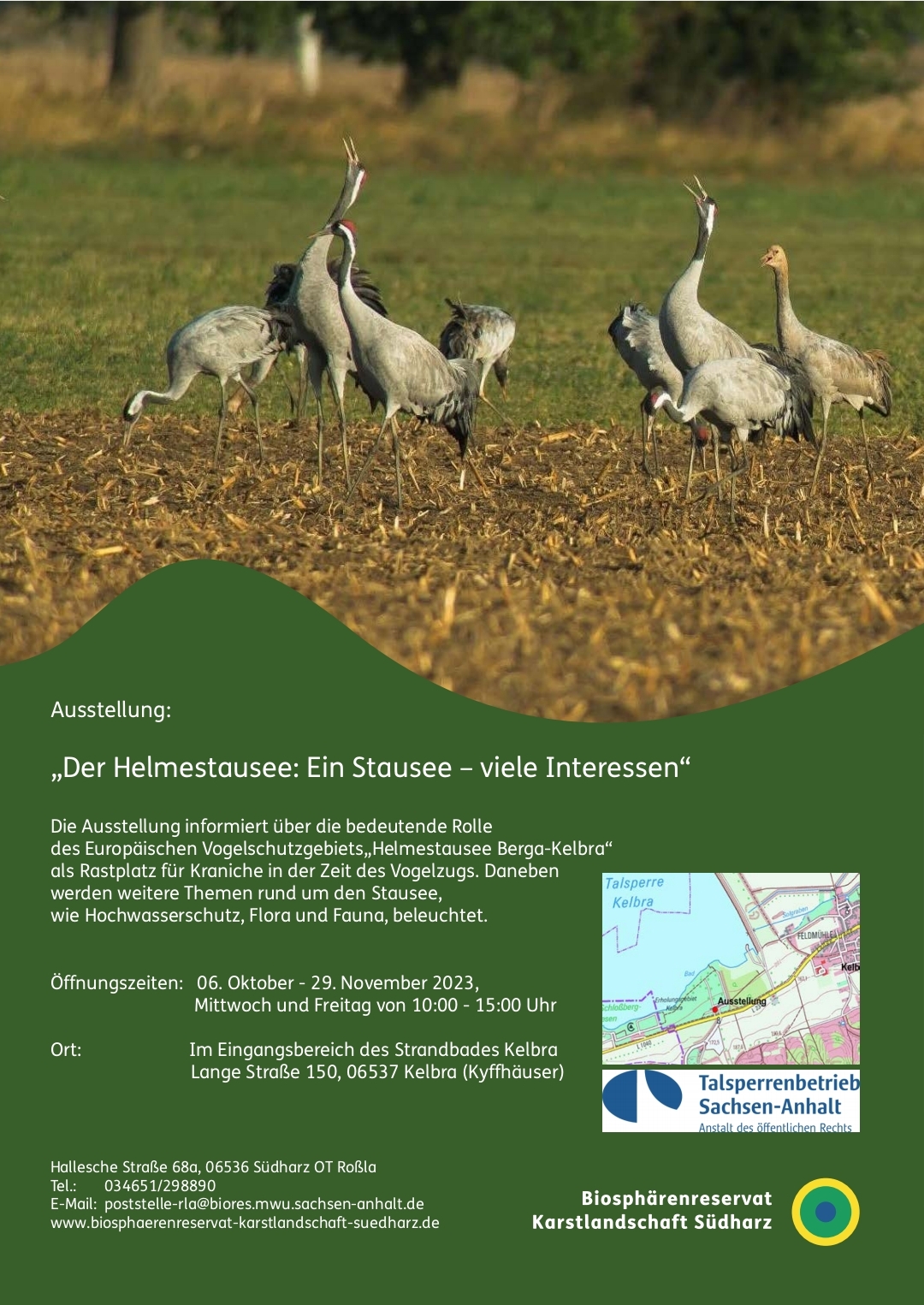 Der Helmestausee: Ein Stausee - viele Interessen - Ausstellung