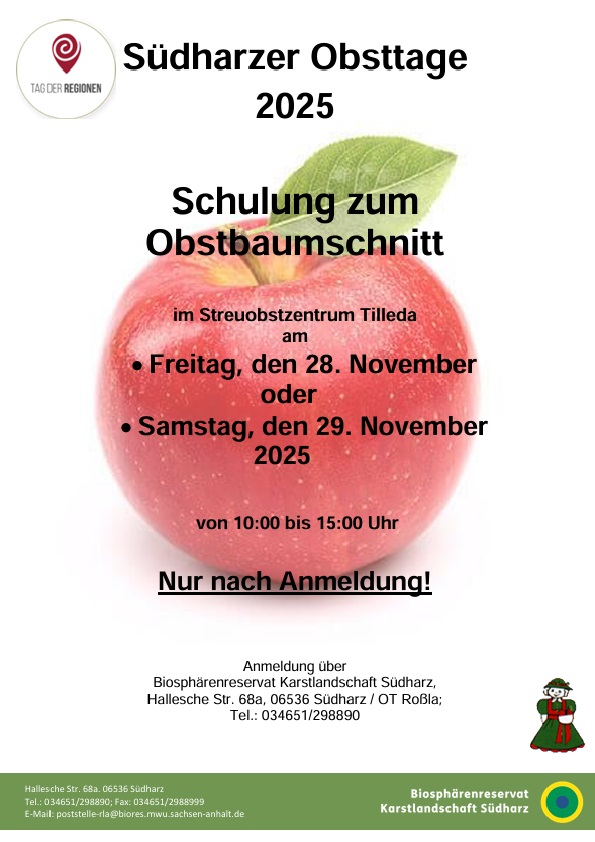 Südharzer Obsttage 2025