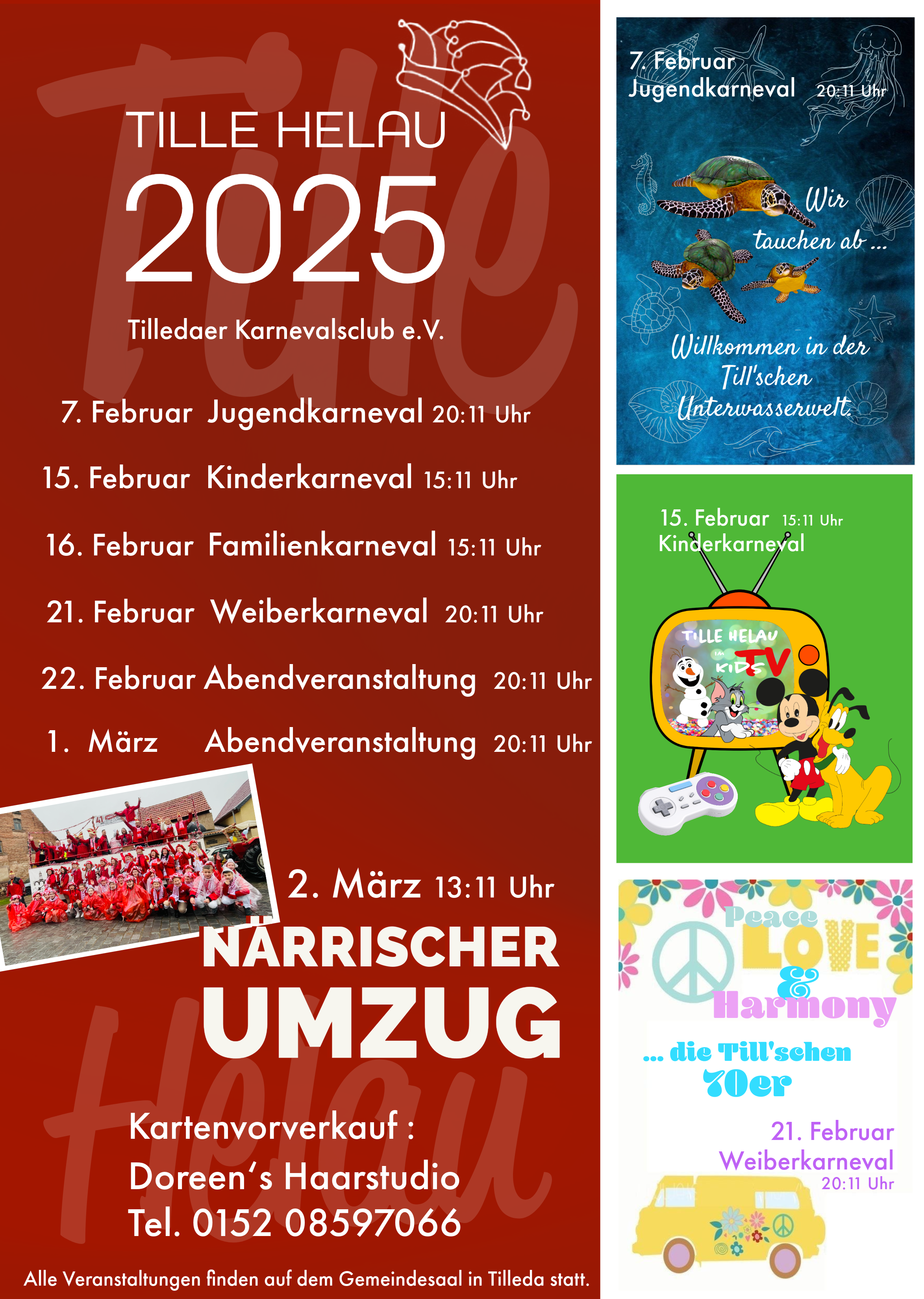 Abendveranstaltung des Tilledaer Karnevals-Club e.V.