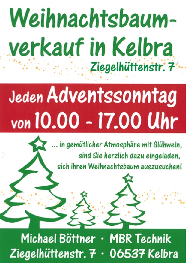 Weihnachtsbaumverkauf in Kelbra